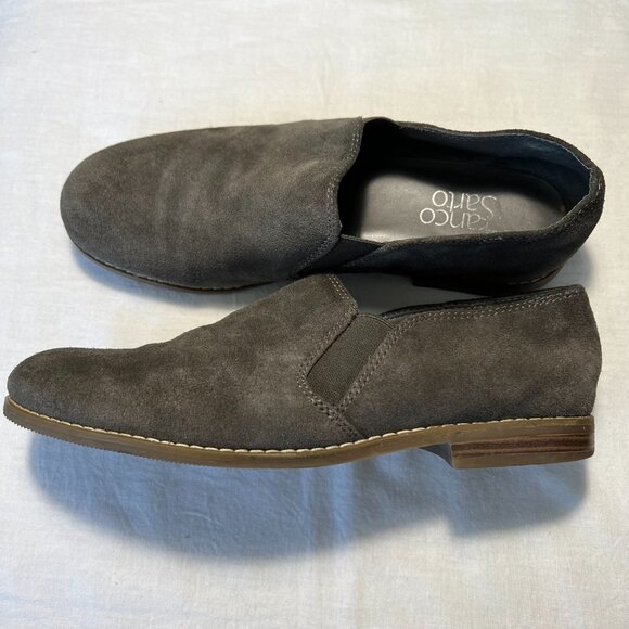 Franco Sarto Gray Suede Slip On loafer shoes size 7.5 - Picture 5 of 7